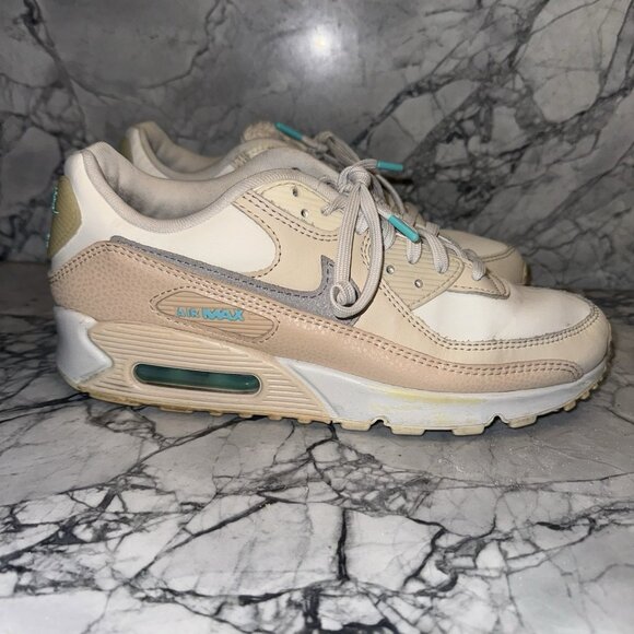 Nike Air Max 90 "Mama" White/Beige/Light Pink DZ5194-001 Women Size 9 - Picture 1 of 9